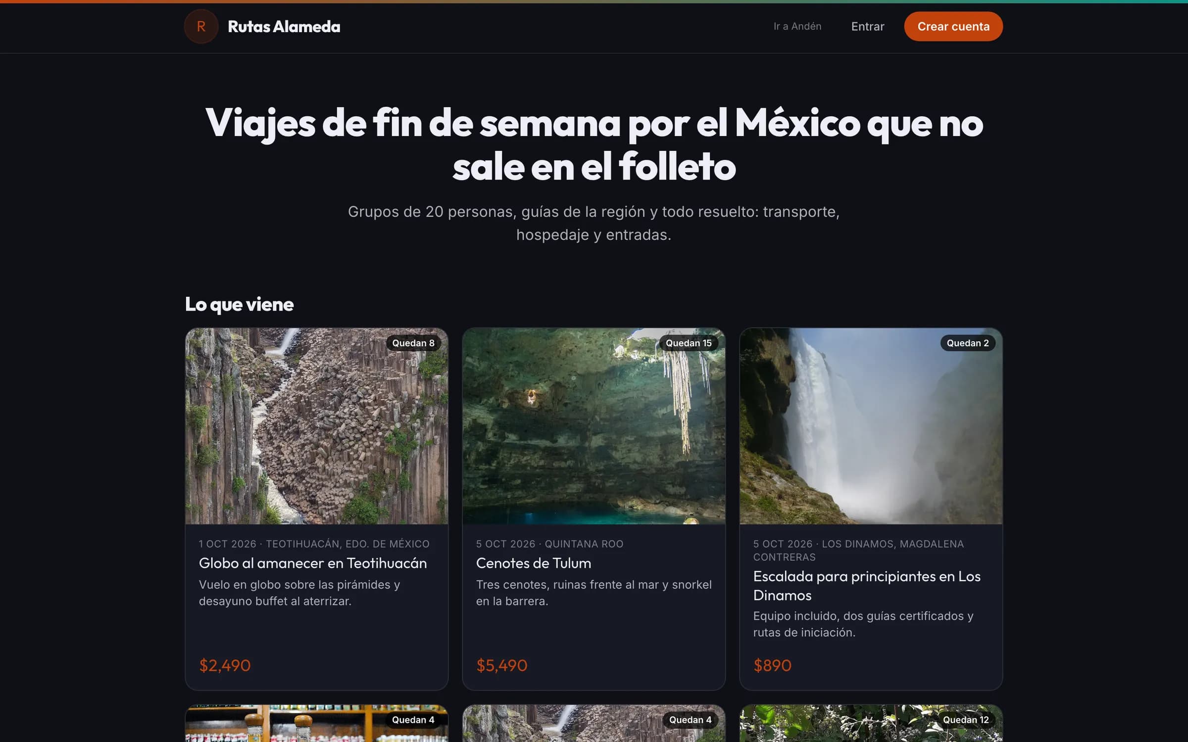 Así se ve el sitio de una empresa